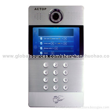 Full digital TCP/IP video intercom system for multiple apartment, supports flat to flat intercom
